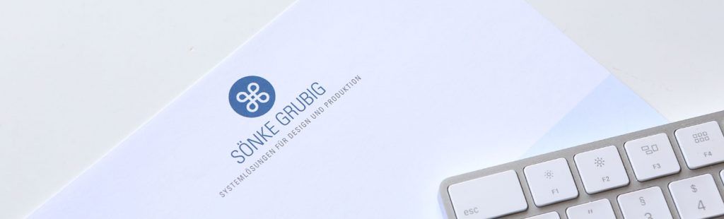 Logo-Entwicklung und Geschäfts-Ausstattung für Sönke Grubig, Systemlösungen