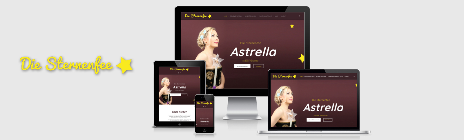 Fotoshooting und Homepage für die Sternenfee Astrella