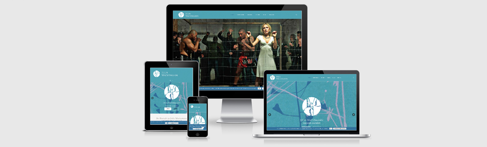 Erstellung der Homepage für die Hamburger Kulturschaffende Julia Wachsmann durch Kähler & Kähler.