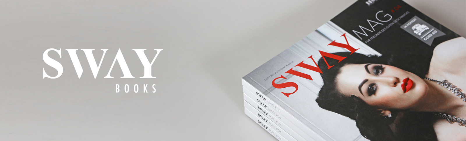 Magazindesign und Produktionsabwicklung SWAY MAG #04 durch Kähler & Kähler. SWAY MAG #04 – Die vierte Ausgabe des Magazins aus dem SWAY Books Verlag ist da!